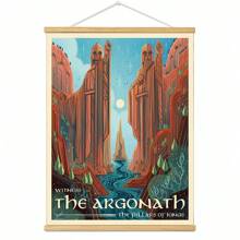 BAEMEFLE Vintage Middle-Earth Travel Poster, Solid Color Pattern, Map Theme, High-Quality Art Print, Suitable For Travelers Home Decor Series - Multicolor - View 42