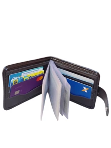 ELEGANT MEN'S WALLET AND BELT - Camel - View 3