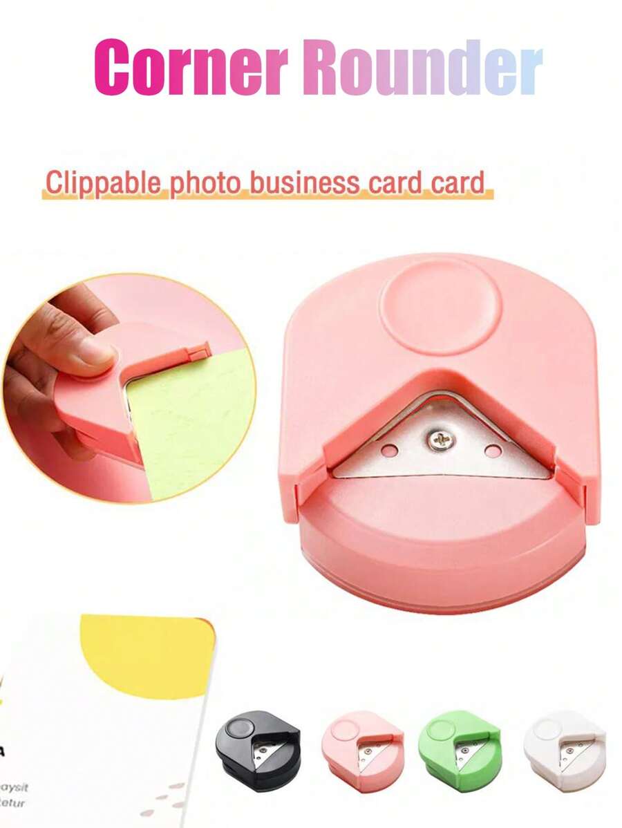 1 Rounded Corner Cutter R4 Chamfering Machine Card Holder Photo Cutting Rounded Corners Plastic Film Rounded Corner Cutter Card Holder Right Rngle Sharpener Rounded Corner Knife PVC Paper Plastic Cutter - Multicolor - View 1