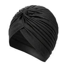 Awegeo 1/2/3/6pcs Women's Solid-Color Multi-Functional Headwear Set - Adjustable Turban-Style Bonnet With Breathable Lining For Hair Protection & All-Day Comfort, Premium Jersey Knit Stretch Fabric For Secure Fit