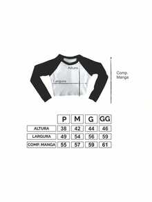 Cropped Raglan Winter Feminino Tumblr Blogger  Goku Shenlong Feminine Long Sleeve - Đen và trắng - Xem 2