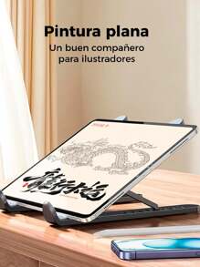 Soporte Ergonómico para Computadora Portátil: Mejora tu Postura y Comodidad con un Diseño Ajustable y Portátil-Soporte Elevador para Laptop: Solución Compacta y Ajustable para un Espacio de Trabajo Más Cómodo y Saludable