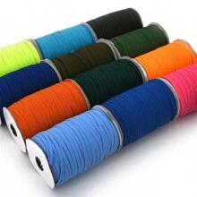 1pc 5yards 6mm Elastic Ribbon Sewing Elastic Band Fiat Rubber Band For Waist Band Stretch Rope Elastic Ribbon