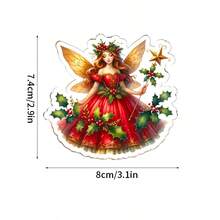 1 Halloween Fairy Fairy, Green Butterfly Fairy Festival Party Decoration, Fairy Fairy, Home Garden Tree Plaque Sign, Backpack Key Chain Pendant - Multicolor - View 2