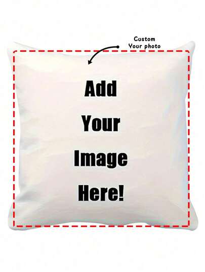 1pc Custom Photo Printed DIY Pillowcase, Personalized Single-Sided Printed Pillow Cover For Pet, Friends. Perfect For Wedding, Festival, Party, Mother's Day, Father's Day Ideal Gifts For Him Her, Friends, Students For Weddings, For Fall/Autumn/Winter, For Housewarming, Bedroom/Living Room, Sofa/Bed, Custom, Custom Pillow, Room, Custom Pillow, Custom, Room