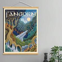 BAEMEFLE Vintage Middle-Earth Travel Poster, Solid Color Pattern, Map Theme, High-Quality Art Print, Suitable For Travelers Home Decor Series - Multicolor - View 55