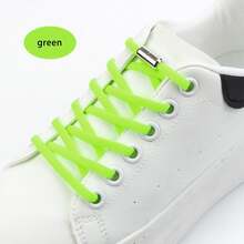 1 Pair Non Tying Metal Capsule Elastic Shoelace Buckle Accessory, Semi-Circular Elastic Non Tying Elastic Slouchy Shoelace (Shoelace With Carrying Buckle)-Easy-Clip No-Tie Elastic Shoelaces With Metal Capsule Buckles, Stretchy & Secure For Sneakers And Boots Shoe Laces Wedges Shoes For Women - 4pcs - View 14