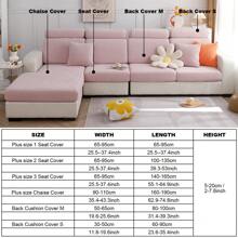 Elastic Sofa Cushion Cover Jacquard Sofa Cover L Shape Wear-Resistant Cushion Slipcover Furniture Protector Sofa Slipcover Suitable For L-Shaped Sofas & 1-4 Seat Sofas,Living Room Sofa Protector - Pink - View 2