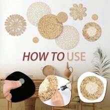 1/13 Giỏ treo trang trí phong cách Boho, giỏ mây đan thủ công, thích hợp cho phòng ngủ, phòng khách, phòng ăn, văn phòng, có thể treo trực tiếp (màu trơn), quà tặng sinh nhật, tốt nghiệp. - Nhiều màu - Xem 6