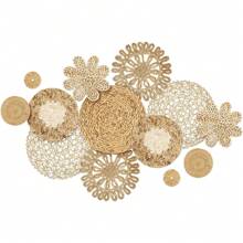 1/13 Giỏ treo trang trí phong cách Boho, giỏ mây đan thủ công, thích hợp cho phòng ngủ, phòng khách, phòng ăn, văn phòng, có thể treo trực tiếp (màu trơn), quà tặng sinh nhật, tốt nghiệp. - Nhiều màu - Xem 3