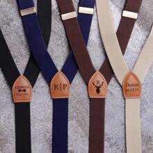 Personalized Suspenders, Groomsmen Suspenders, Personalized Groomsmen Gifts, Custom Men Suspenders, Wedding Suspenders For Groomsmen, Best Man Gifts, Wedding Favors, Personalized Leather Suspenders, Custom Suspenders, Father's Day Gifts, Groom Suspenders, Gifts For Husband