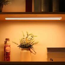 1 pezzo Luce a sensore di movimento a LED per mobile, luce notturna magnetica senza fili ricaricabile via USB per cucina, luce notturna ultramagnetica ricaricabile con luce calda e bianca, adatta per mobile, corridoio, scale, cucina, comodino, con batteria da 200mAh e 350mAh, 3,7V
