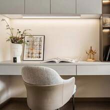 1 pezzo Luce a sensore di movimento a LED per mobile, luce notturna magnetica senza fili ricaricabile via USB per cucina, luce notturna ultramagnetica ricaricabile con luce calda e bianca, adatta per mobile, corridoio, scale, cucina, comodino, con batteria da 200mAh e 350mAh, 3,7V