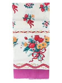 Kit com 3 Toalhas de mesa Retangular PA 6 Lugares 2,00m x 1,40m - Multicolorido - Visão 3