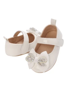 0-1 岁婴儿公主软底舒适学步鞋，春秋款 - 白色 - 查看 4