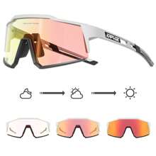 Gafas de ciclismo fotocromáticas ROJAS KAPVOE, gafas de sol transparentes para bicicleta de montaña con transición, para hombres y mujeres