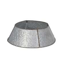 Metal Christmas Tree Collar With Antique Silver Finish - Old-School Charm And A Simple Design - Silver - View 7