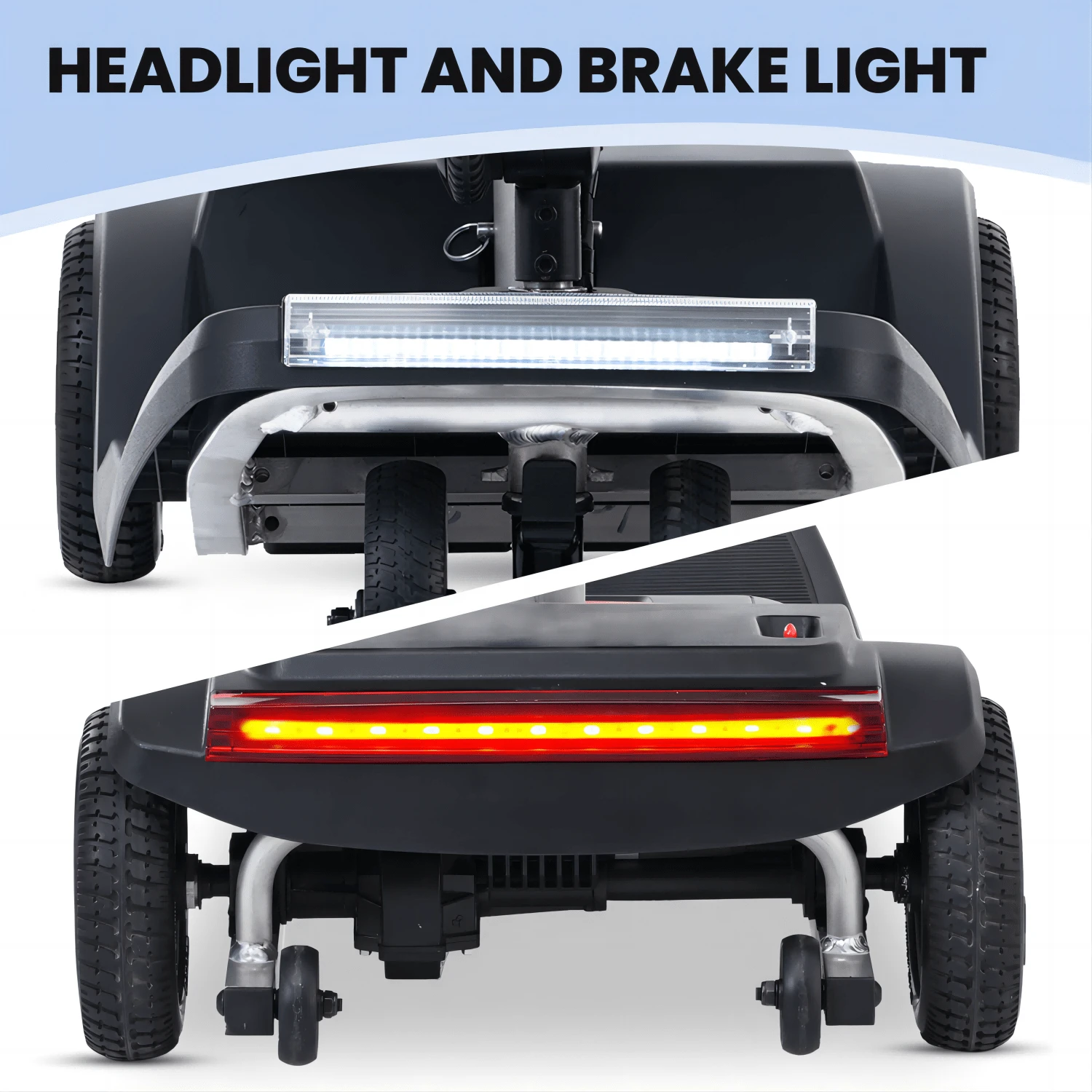 WLVOS Airline Approved Mobility Scooter 4Wheel Light Mobility Scooter