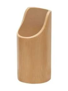 Kit 5 Pieces Bamboo Wooden Spoon Set Kitchen Utensils (4 Cutlery With Holder)