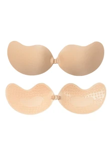 1 对芒果形硅胶乳头贴粘性胸罩，女士肤色隐形胸罩聚拢乳房贴片防凸起提升乳头贴片，性感隐形胸罩，内衣乳头贴，女士胸罩，隐形聚拢胸罩露背无肩带胸罩无缝前扣胸罩内衣女士自粘硅胶粘合剂 - 彩色 - 查看 18