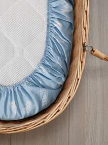 GLLQUEN BABY 4件套婴儿床单，透气柔软，贴合床垫，弹性旅行床品，时尚花卉图案，男女宝宝均适用，32英寸 x 16英寸（和平图案），Oeko-Tex认证 - 和平鴿 - 查看 7