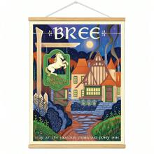 BAEMEFLE Vintage Middle-Earth Travel Poster, Solid Color Pattern, Map Theme, High-Quality Art Print, Suitable For Travelers Home Decor Series - Multicolor - View 32