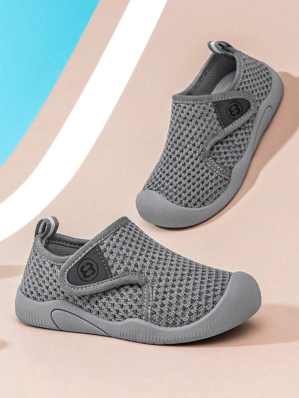 1pair Baby First Walking Shoes, Soft Breathable Anti-Slip Infant Tennis Shoes