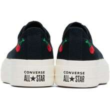 Black Chuck Taylor  Star Lift Platform Cherries Low Top Sneakers - 預設 - 查看 3
