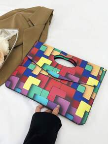 Fashionable Solid Color PU Flap Envelope Clutch Bag, High-Quality Crocodile Texture Pattern, Elegant Niche Design, Casual Minimalist, Multi-Functional - Multicolor - View 8