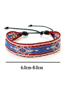 Mới Vintage Handmade Vòng Tay Dệt Cho Nữ, Nhiều Màu Sắc Boho Hippie Vải In Hình Phụ Kiện Vòng Tay - Ngôi sao - Xem 18