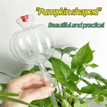 1/2 件南瓜形植物自动浇水系统，盆栽水球，旅行，透明浇水装置，滴灌工具，PVC 材料 - 無色 - 查看 4