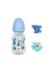 Lovely Reborn Doll Feeding Bottle And Magnetic Pacifiers Realistic Reborn Baby Accessories Cute Doll Supplies Dummy For New Reborn Baby Doll Toys - Blue - View 4