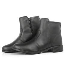 Women's Winter Comfort Zipper Boot Low Heel Women's Bootie - Black - View 1