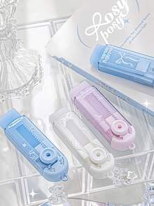 Refillable Sliding Erasers, Shiny Transparent, Replaceable, Reduce Dust, Cleaning Correction Tool, Suitable For Office And School - One Size - View 7