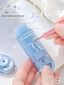 Refillable Sliding Erasers, Shiny Transparent, Replaceable, Reduce Dust, Cleaning Correction Tool, Suitable For Office And School - One Size - View 9