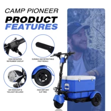 Eleve su viaje con Camp Pioneer: ¡Experimente velocidades de hasta 18,6 km/h y una generosa capacidad de refrigerador de 55 L! - 1 - Ver 2