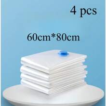 6pcs Space-Saving Vacuum Storage Bags With Hand Pump - Reusable, Portable, And Airtight Containers For Organizing Blankets, Bedding, Clothes, Quilts, And Duvets - Ideal For Home Storage, Travel, And Closet Organization Decorations Decor Festival Decor Room Decor Home Decor Bed Room Decor Dress Pants Shoes Jeans Boots Skirt Bedroom, Organizer, Home Storage, White T Shirt Women, Black Pants Women, Ladies Winter Clothes, Dress, - Multicolor - View 10
