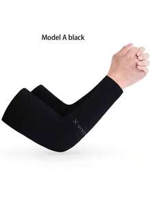 1PC/5件新款多色防蚊防晒紫外线男女长袖单色弹力臂袖夏季防紫外线袖套/用于防晒和手臂防紫外线/跑步/骑自行车/钓鱼/徒步旅行/远足/运动防晒 - 彩色 - 查看 22