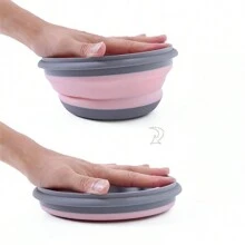 1pc Foldable Silicone Bowl With Lid, Lunch Box, Salad Bowl, Expandable Food Storage Container, Bento Box, High Quality Food Container For Camping, Travel, Office (Pink Small X1, Green Small X1, Pink Medium X1, Green Medium X1, Pink Large X1, Green Large X1, Pink Small/Medium/Large X3, Green Small/Medium/Large X3)