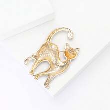 1 chiếc trâm cài áo mèo hợp kim thời trang dễ thương, phụ kiện đa năng cho bộ đồ và áo sơ mi nữ - con mèo - Xem 7