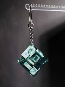 1pc Creative Acrylic Double-Sided Printed GPU Mainboard Keychain, Backpack/Handbag Decor, Gift - Multicolor - View 11