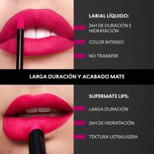 Labial Mate Tono Lava Cyzone Studio Look, tono mate de larga duración e hidratación por 24 horas para unos labios con colores intensos no transferible - Lava l3p0 - Ver 6