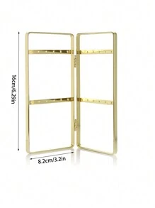 1 件金属项链架，旋转手链钥匙扣展示架，桌面耳环首饰架，适合女士/女孩情人节返校