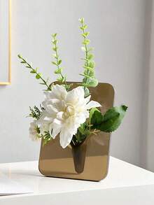 1 件透明玻璃花瓶，北欧风格装饰花瓶带相框，水培花瓶 - 彩色 - 查看 9