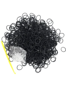 12730 Stück Gummi-Bänder Nachfüllset in 26 Farben mit 500 Clips, 6 Haken, Premium Armband-Herstellungs-Set zum Weben, DIY-Basteln, Geschenk für Sommer, Schule