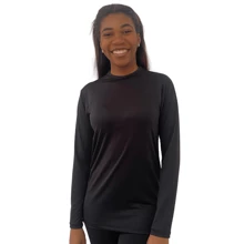 Women's Thermal Shirt UV50+ Sun Protection - 黑色 - 查看 1