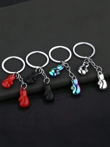 1pc Creative Boxing Glove Keychain 3D Metal Boxing Glove Pendant Bag Charm Gift Souvenir Car Accessories School Cute Goth Y2k