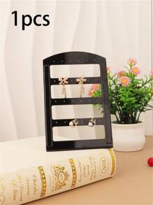 1/3/5 Pcs White/Black/Transparent Jewelry Storage Racks, Earring Storage Racks, Jewelry Display Racks, Suitable For Bedrooms,Display Stands Back To School
