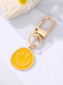 1 bộ/7 chiếc Móc khóa mặt cười nhiều màu sắc đáng yêu dành cho nữ dùng làm quà tặng khi trở lại trường, ví, cặp học sinh, ba lô và cặp sách Phụ kiện ô tô Túi xách Ba lô quyến rũ cho trường học Phong cách Goth Y2k dễ thương - Nhiều màu - Xem 7
