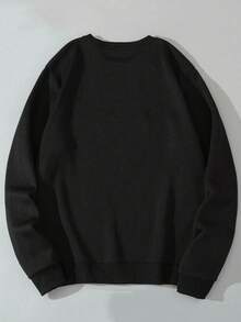 Áo nỉ nhẹ cổ tròn in logo quần vợt cho nữ, mùa thu - màu đen - Xem 6